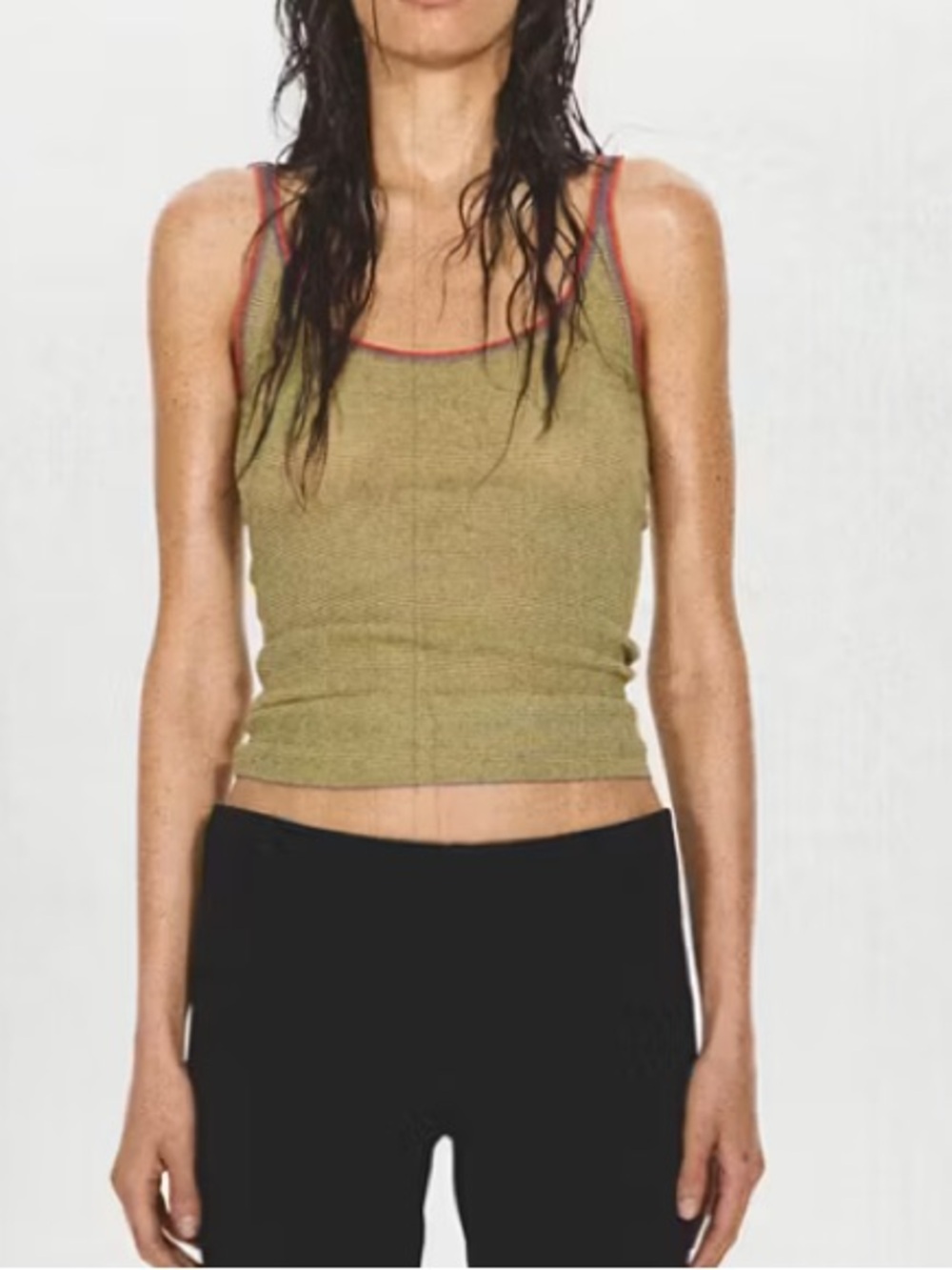 Mango eckhaus lata FINE KNIT TOP WITH CONTRASTING STRIPES 1445